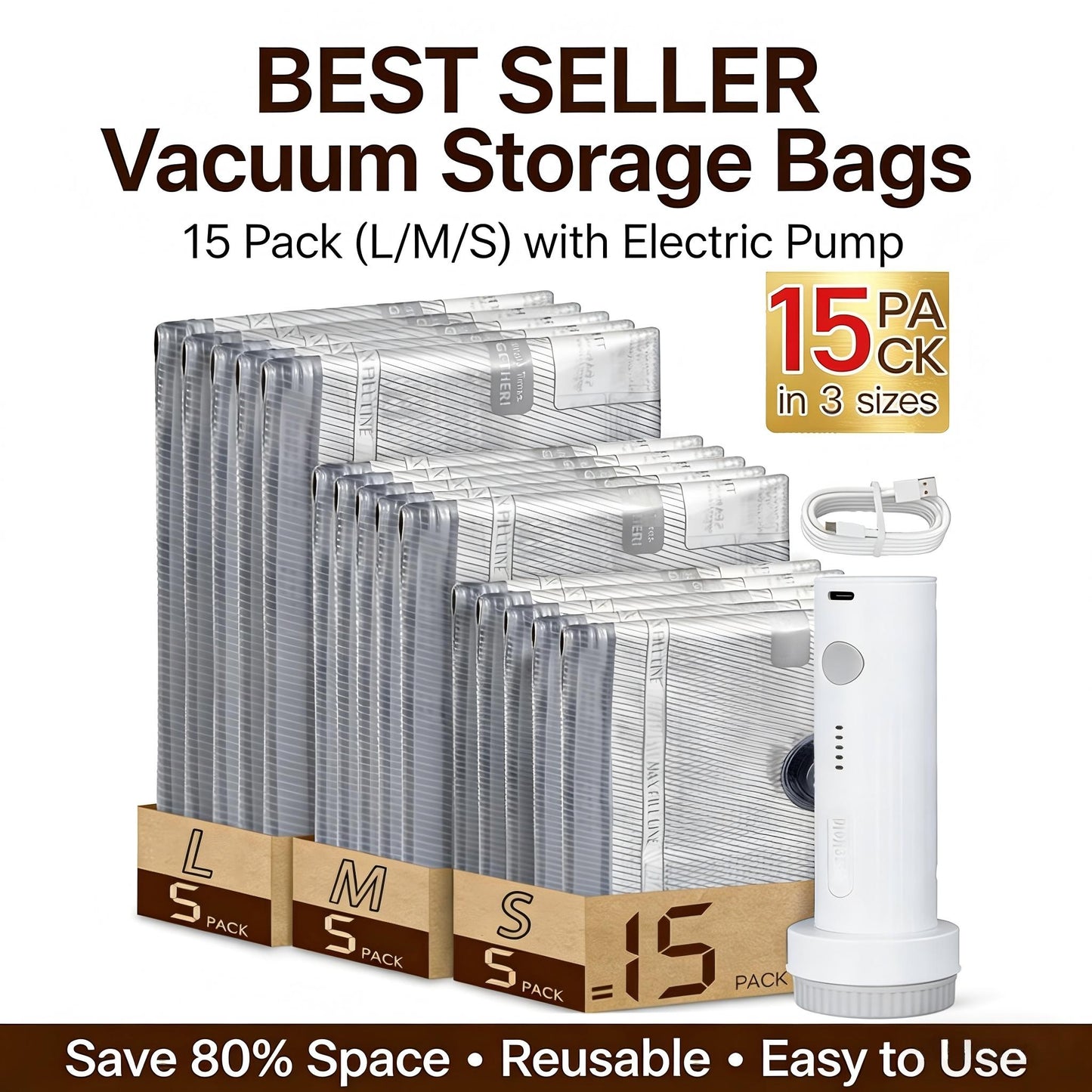 PackWise™ Vacuum Travel Kit